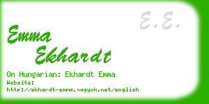 emma ekhardt business card